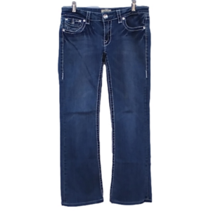 L.A. IDOL Low Rise Straight Leg Boot Cut Flare Jeans w Bling Women's…